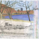 At the Chandler Gallery, Alexandra Sheldon’s Sketches Capture the City at Street Level