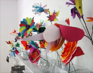 Baldwin_art_show_flowers_2011 Paper flowers created by Baldwin school students
