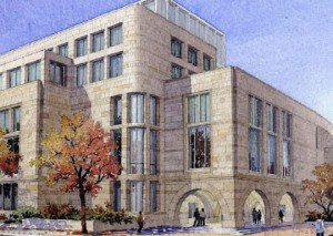 Wasserstein Hall - northwest-corner-painting