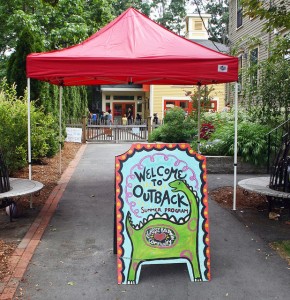 Welcome to Outback sign